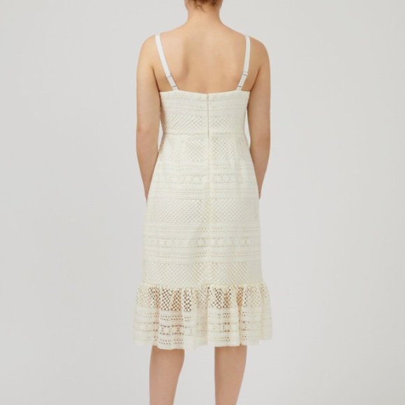 J. Crew Ivory Lace Dress size 4 - Picture 2 of 2